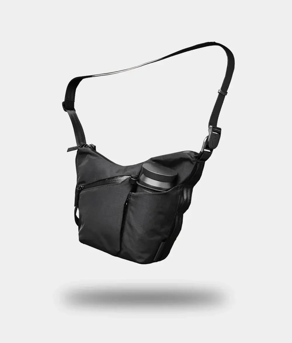 NWT Alpaka Flow Satchel 2L Travel Crossbody Bag Black | Axoflux 210D